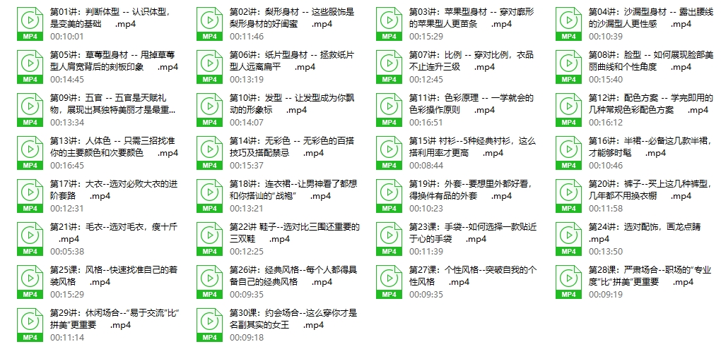 普通人必备俏装穿搭  高清720