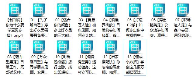 Monica《男士衣品穿搭快速提升指南》百度网盘下载