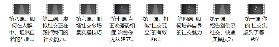 11123246255 最绅士yuppie《八节课,帮你攻克社交障碍,成就社交达人》网盘下载
