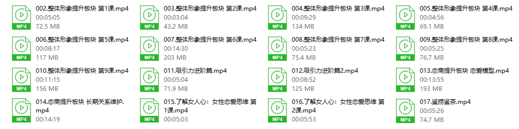 颜哥《男士吸引力打造》
