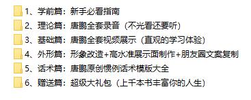 唐鹏恋爱学《网络课》