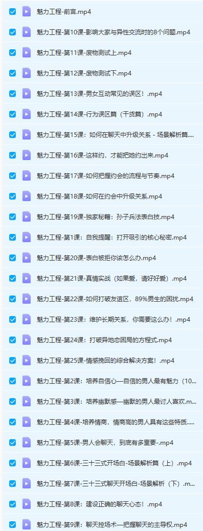 13014715286 魅力工程安小妖《恋爱达人速成班》网盘下载