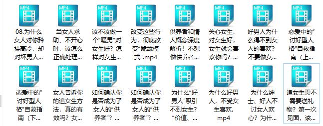 魅力男神系列《好男人解药课程》百度网盘下载