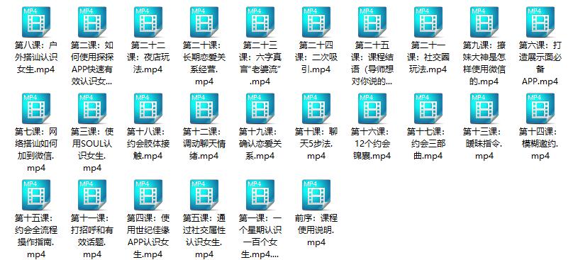 泰阳把妹《成功完全追到女孩必修课程》百度网盘下载