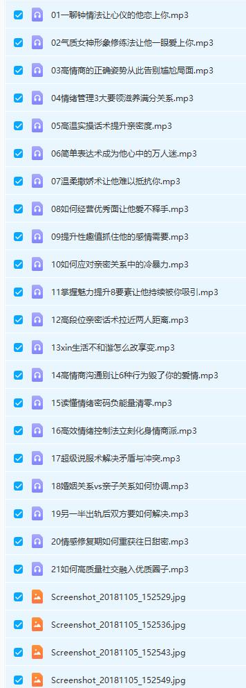 花镇-崔雷、魏梦琦21天重塑亲密关系训练营（21节）