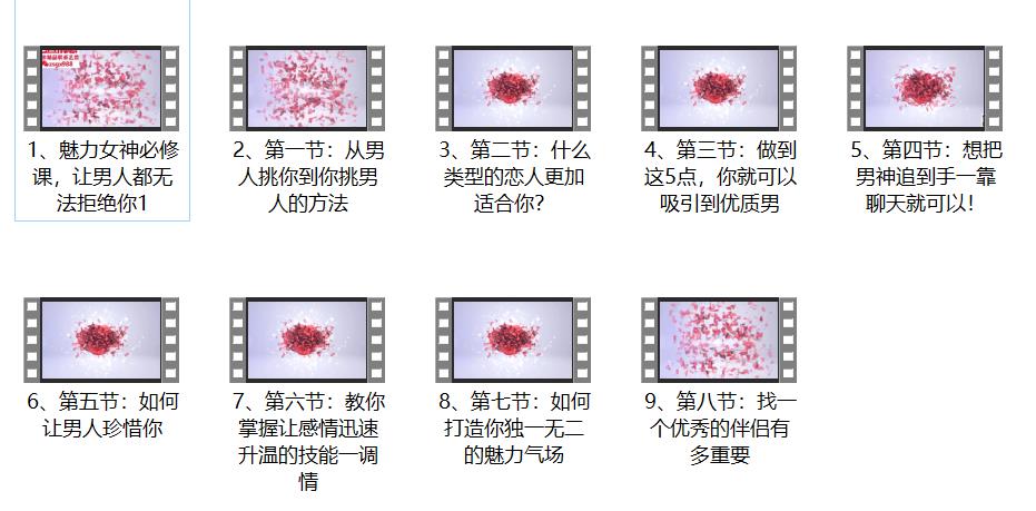 花镇情感《魅力女神必修课，男人都无法拒绝你》