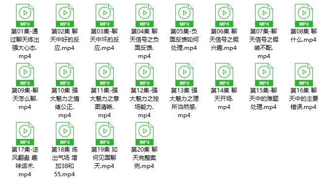 老景《2.0强大心态炼成之聊天课》20节