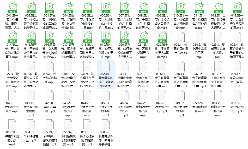 何丽娟《女性完美关系7天训练营》58节