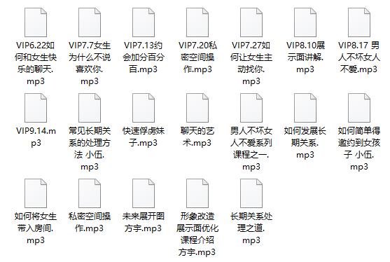2018年Feeling情感学院《高级VIP网络课程》