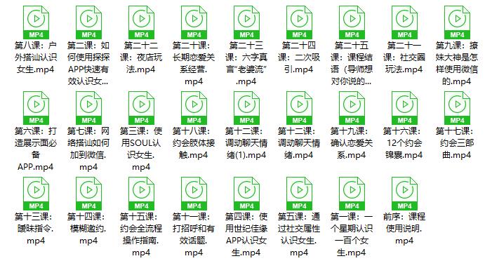 男生必备，得逞真爱的《完全追女孩必修课》