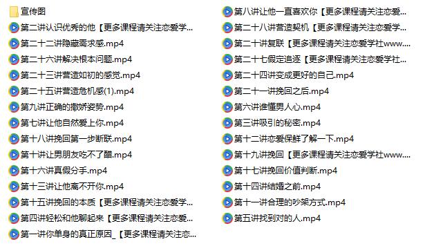 挽回真爱的核心秘密_百度网盘下载