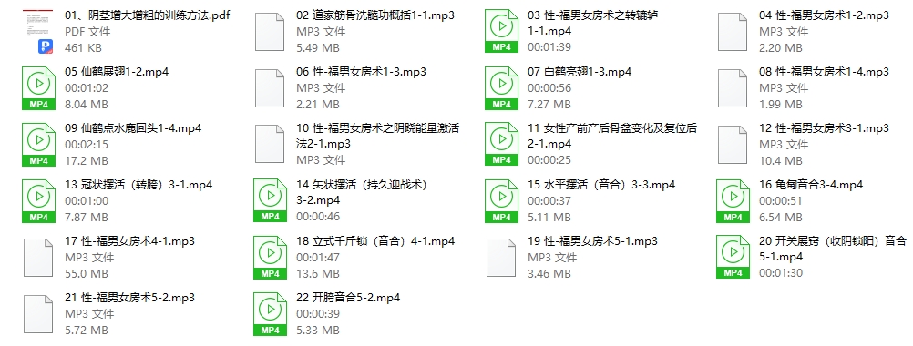 道家隐修术男女强肾气养生功法