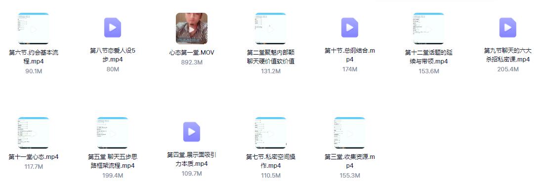 聚魅情感《女神倒追的秘密》第一期内部课程百度云下载