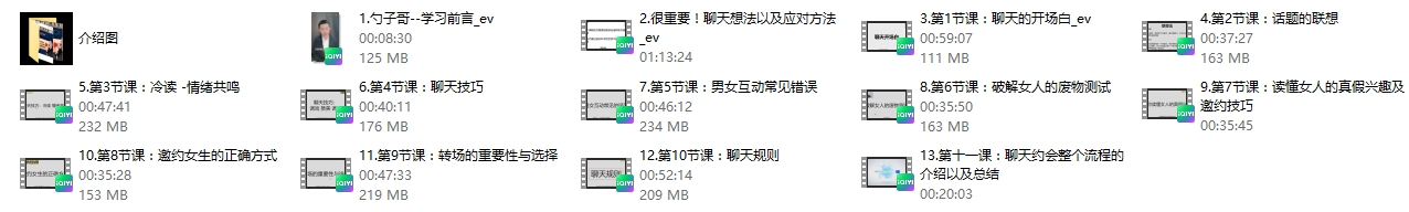 牵手丘比特勺子哥《高情商训练营》价值299