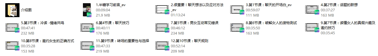 牵手丘比特《半糖课程学习》价值299