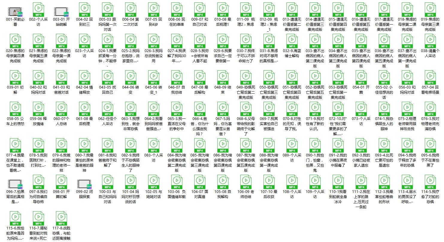 海蓝老师的情绪流个案课