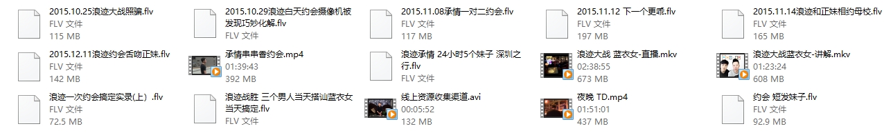 浪迹绝版约会实录