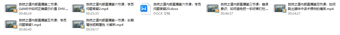 瑞恩自然之道（私教直播）2024更新