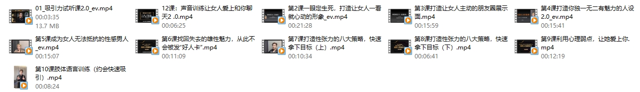 Eric子轩《打造男性吸引力训练营2.0》