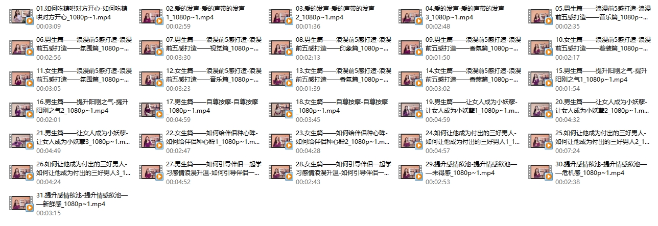 张院长《感情浪漫升温课程》驭男闺房正宫