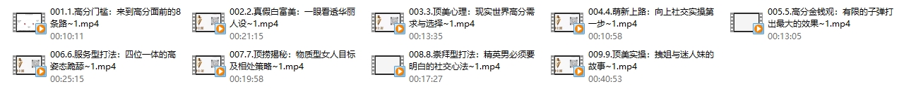 承情《俘获白富美：全网第一高分顶美课》