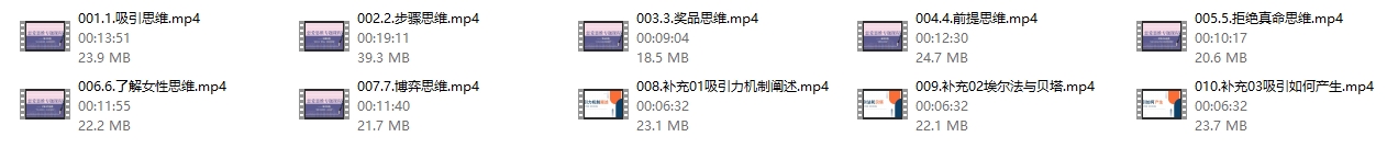 凡哥《恋爱成长必修课之七大思维》