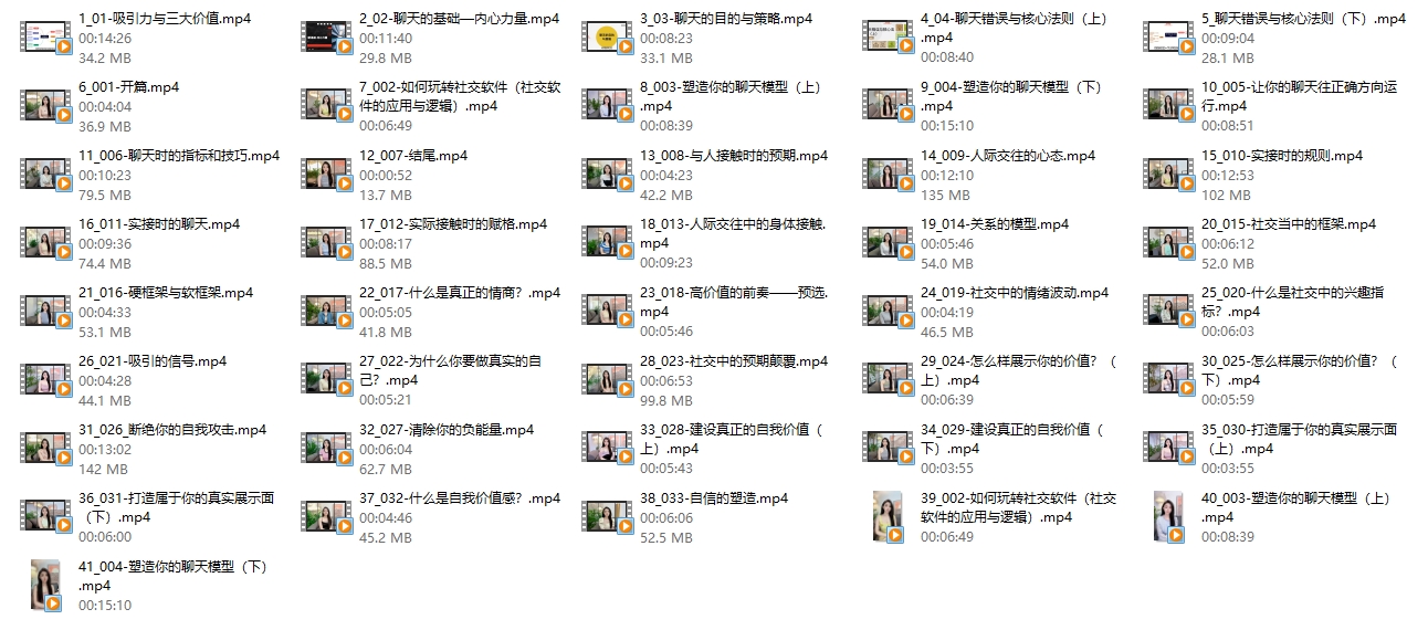 欧阳梦琪《无限话题聊天训练：从零起步7天社交达人速成》男性魅力提升系列课