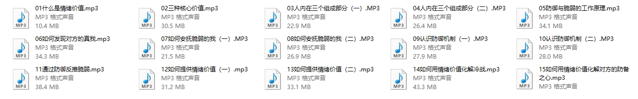 《驾驭关系的能力：情绪价值》音频下载