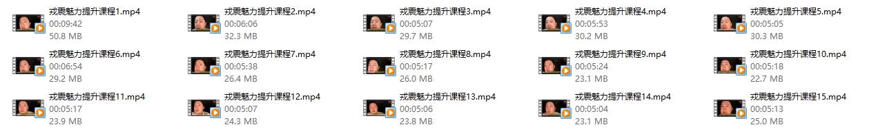 戎震《魅力提升课程》