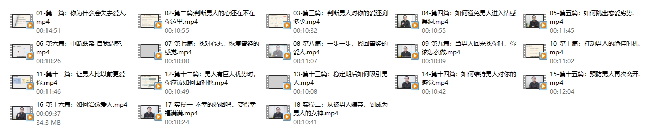 朕哥《高阶私教课之保卫爱情》