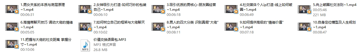梵公子《情绪价值核心课》