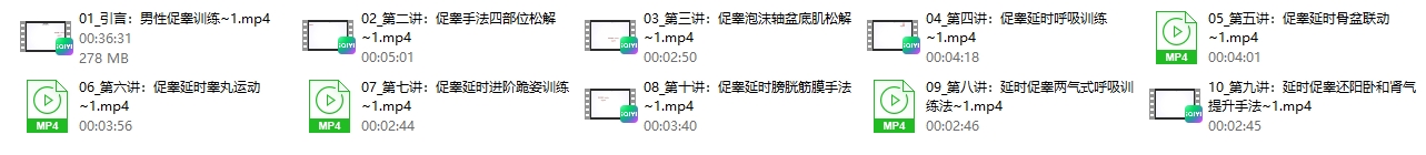 李旭东《男性性功能障碍应用课程》