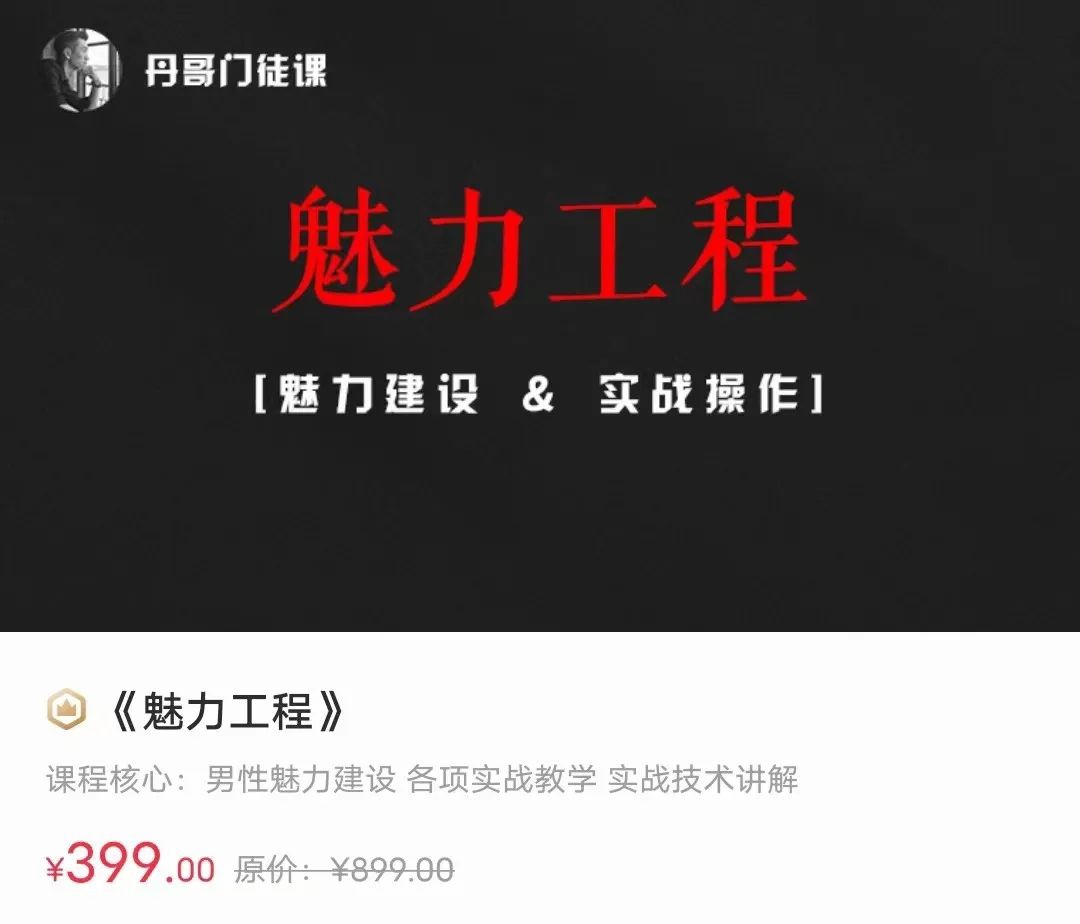 丹青门徒课-魅力工程20节音频