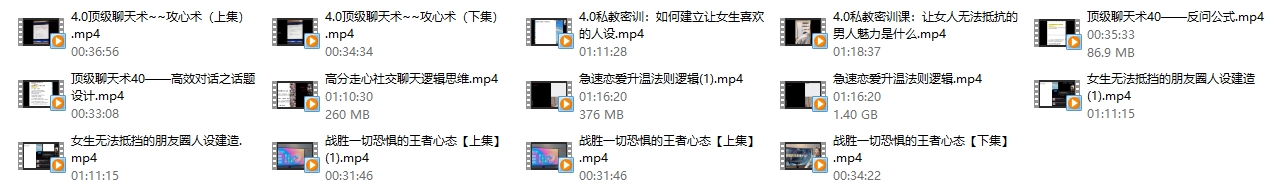 陈哥顶级聊天术《思维4.0》价值23888