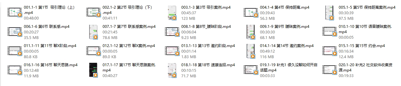26065230513 鱼哥《速撩宝典20节》只讲干货,不多废话