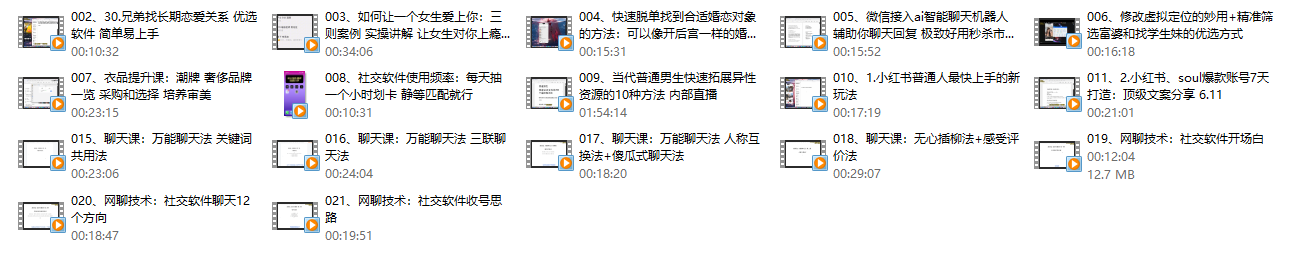 互联网顶级把妹玩法17节