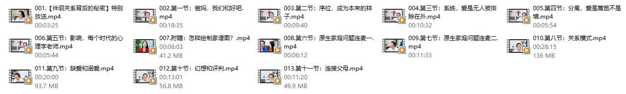 伴侣关系背后的秘密线上视频课