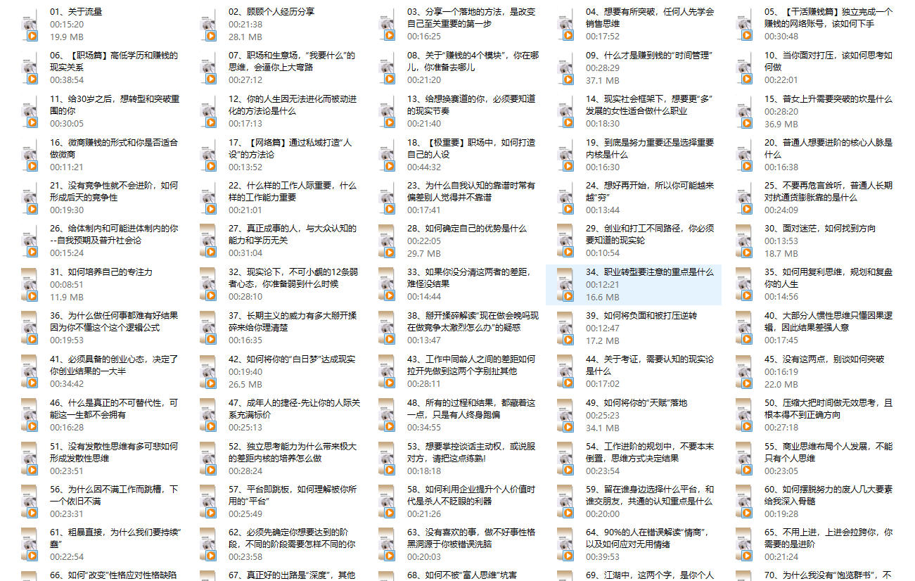 猫总顾顾钱进社《成为优质且最具竞争力的社会人》完整版