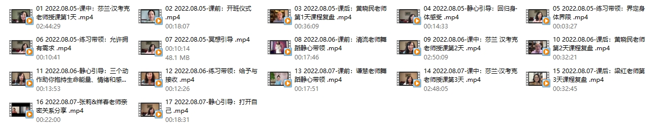 2022.8.5-7 40年两性婚姻大咖 莎兰 汉考克亲授《亲密关系训练营-需求与界限》