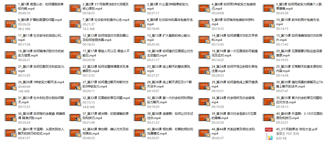 抱柱子《3个月脱单法：优质脱单的科学实操指南》