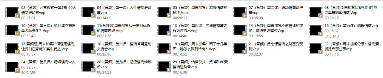 晚情第3期《60天情商进阶营》价值2999