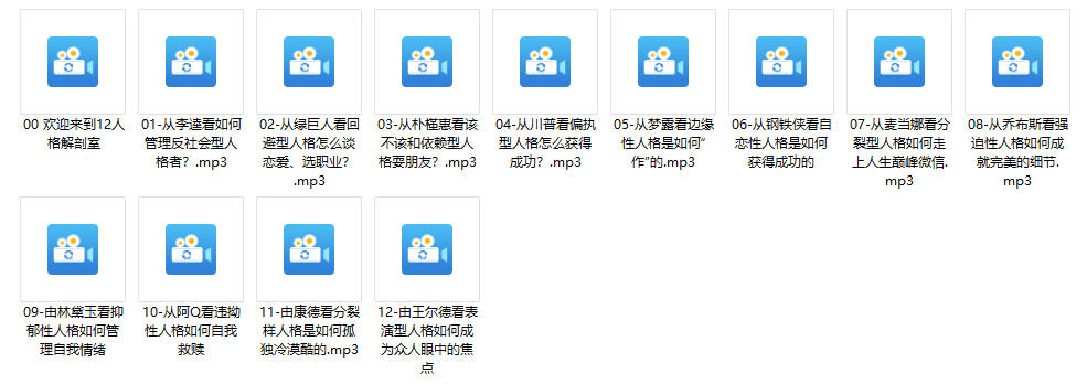雷明教你《读懂一个人：12种人格12种命》音频