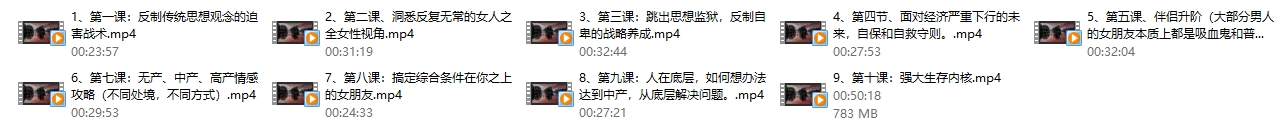 本渡情感《普通男性升阶之道》9节