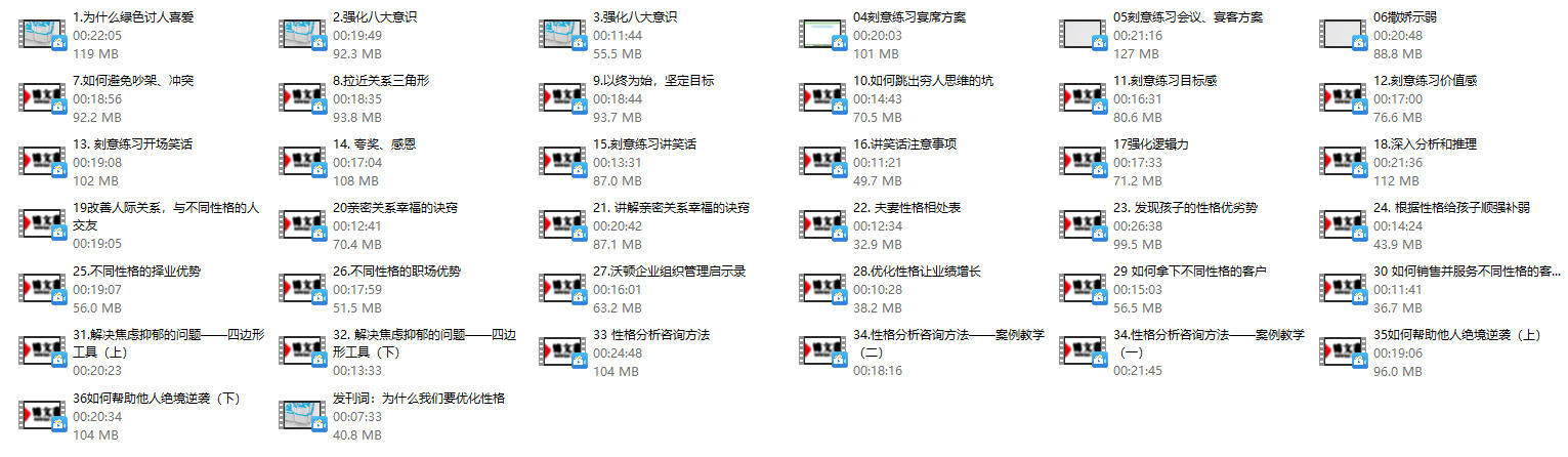 杨洋老师《21天性格优化》